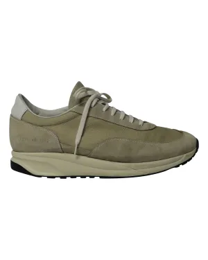 Common Projects Track 80 Sneakers in Khaki Suede