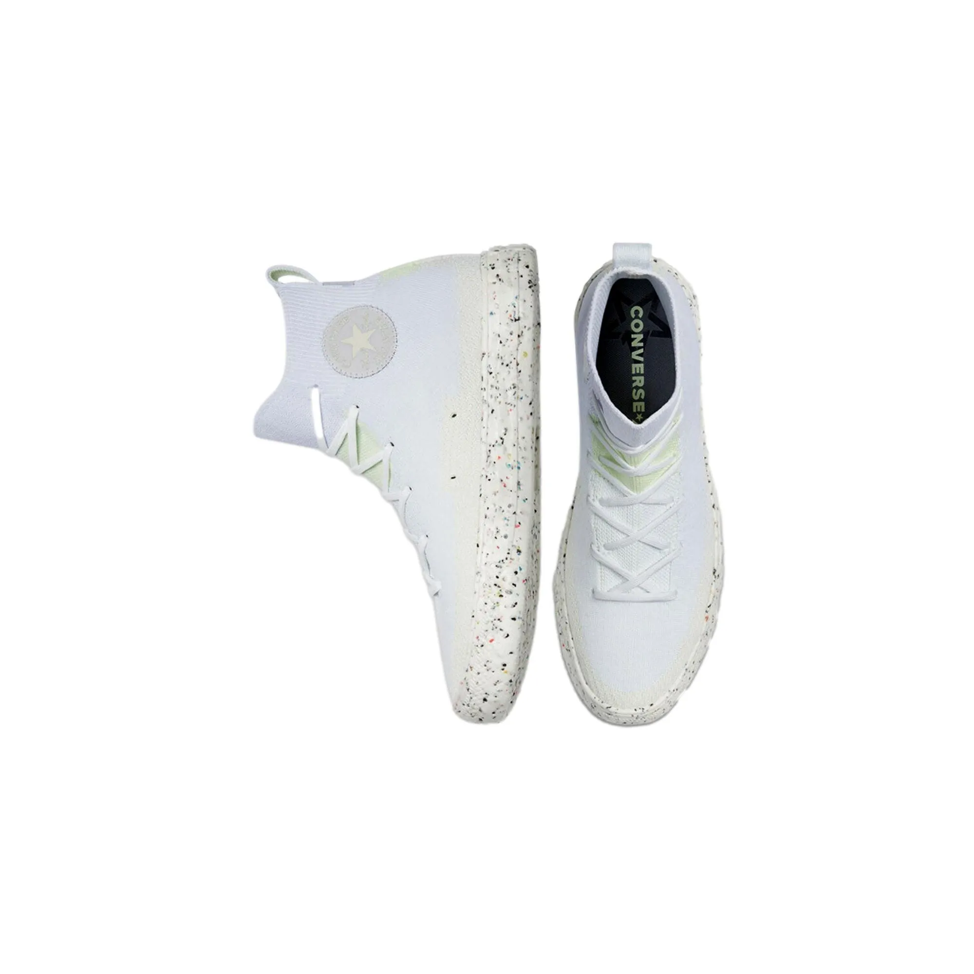Converse Chuck Taylor All Star Crater Knit HI White/Egret/Barely Volt  170368C Men's