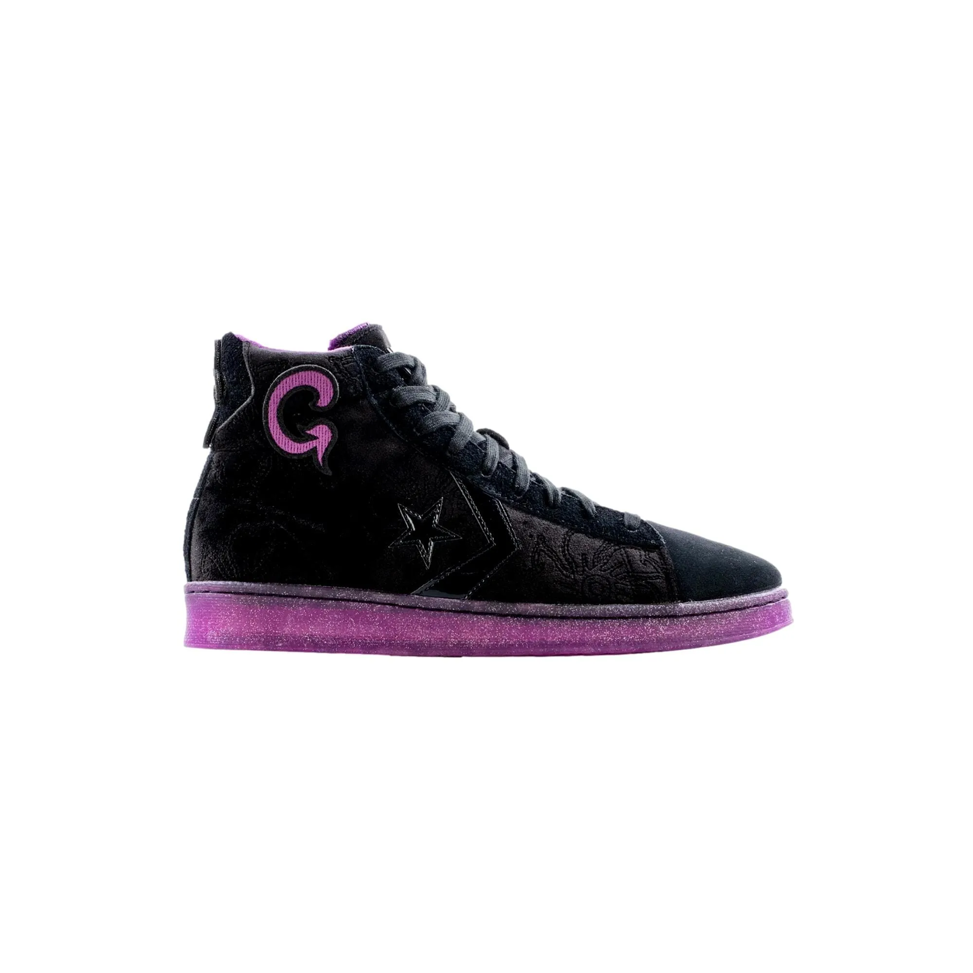 Converse Pro Leather HI Black/Black/Amaranth Purple  170645C Men's