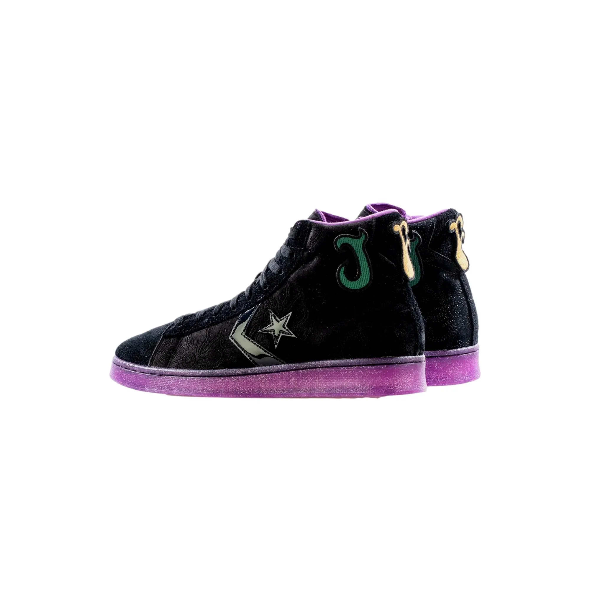 Converse Pro Leather HI Black/Black/Amaranth Purple  170645C Men's
