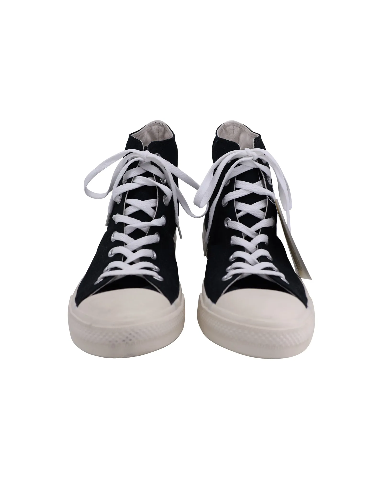 Converse x CDG Play Chuck Taylor High Cut Sneakers in Black Canvas