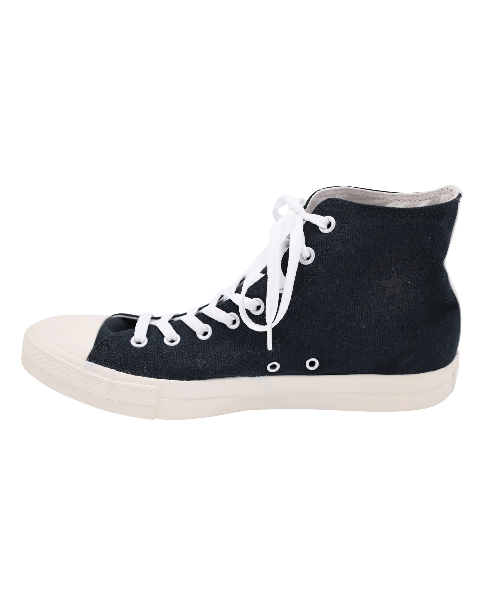 Converse x CDG Play Chuck Taylor High Cut Sneakers in Black Canvas