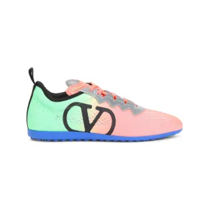 Coral Fluo Textile New Runner Sneakers