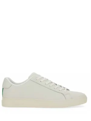 Cow Leather Sneakers With Striped Detail