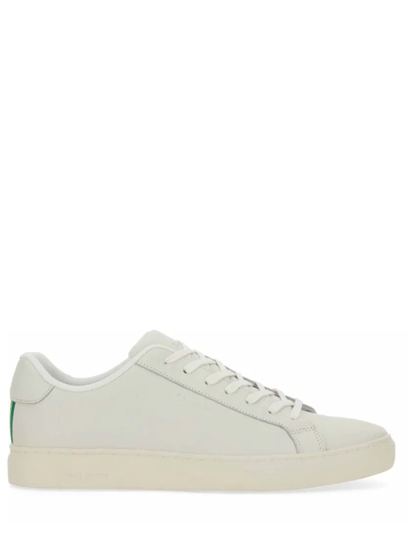Cow Leather Sneakers With Striped Detail