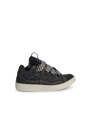 Curb' Black Denim Sneakers