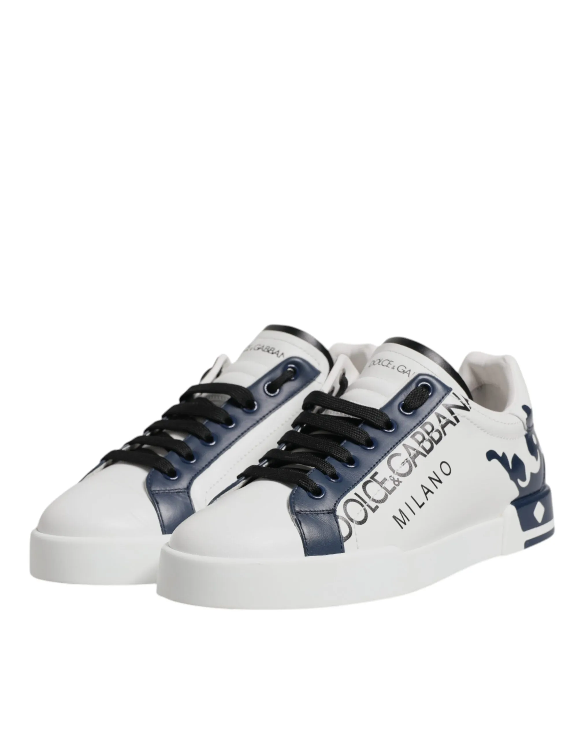 Dolce & Gabbana blue Crown Low Top Men Sneakers Men's Shoes (Pre-Owned)