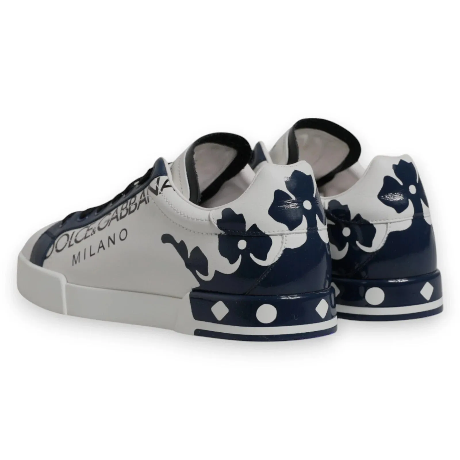 Dolce & Gabbana blue Crown Low Top Men Sneakers Men's Shoes (Pre-Owned)