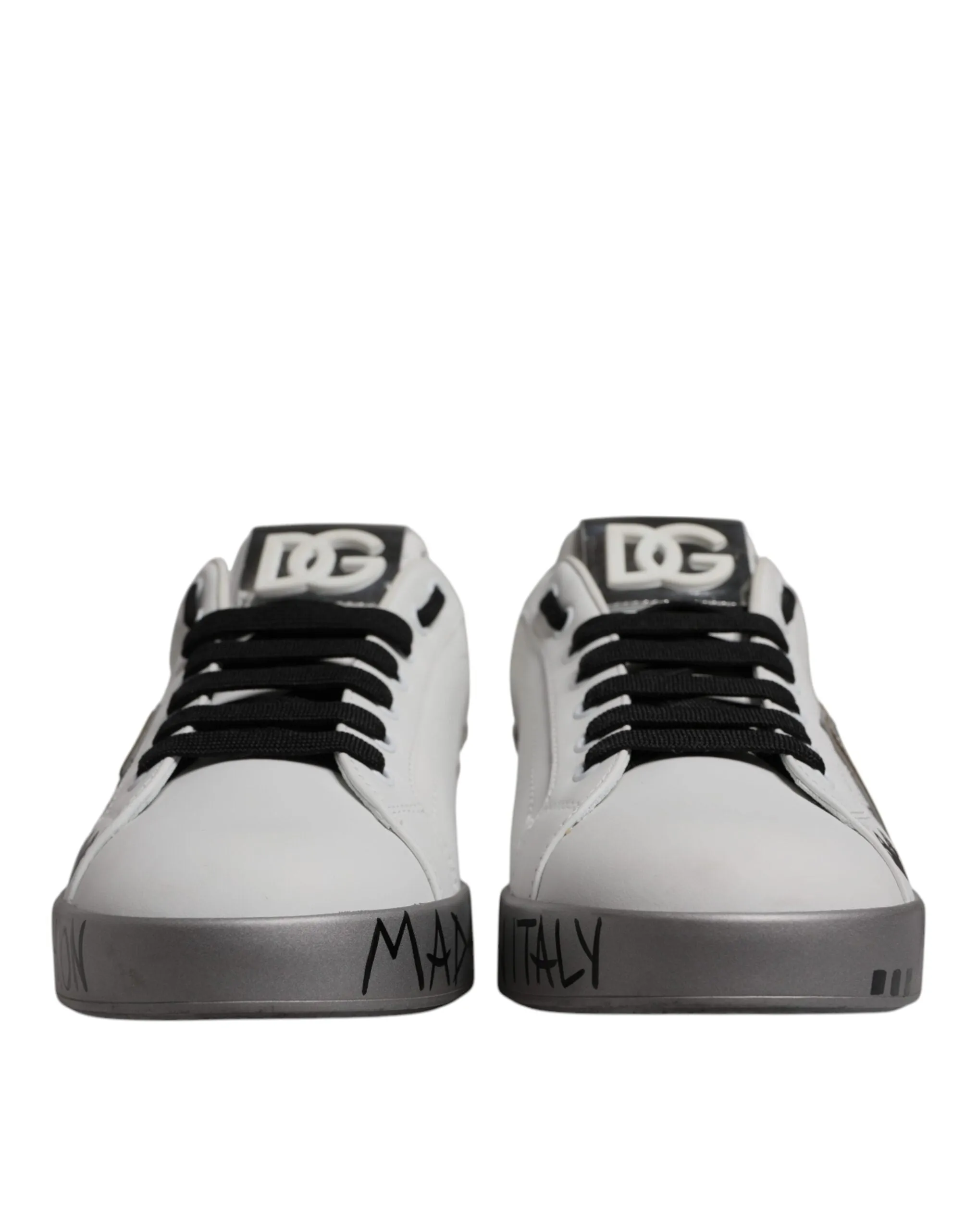 Dolce & Gabbana  Crystal Logo Portofino Sneakers Men's Shoes
