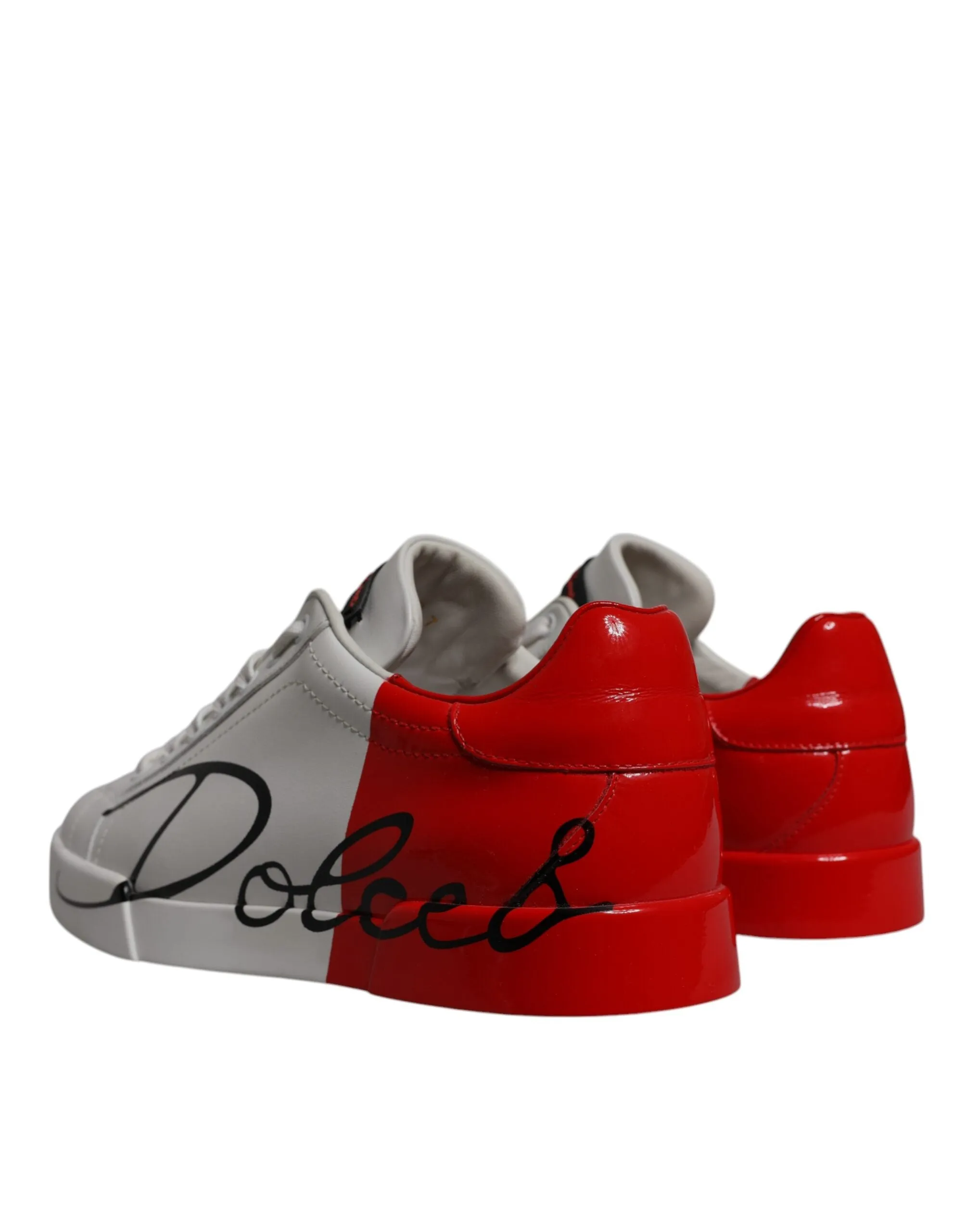 Dolce & Gabbana  Leather Logo Low Top Sneakers Men's Shoes (Pre-Owned)