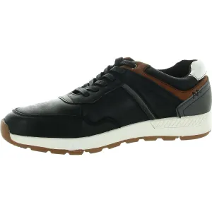 Ezra Mens Lace-Up Leather Casual And Fashion Sneakers