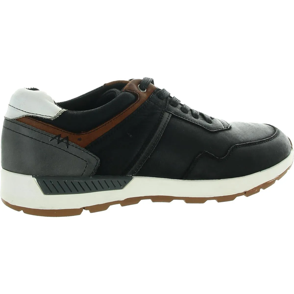 Ezra Mens Lace-Up Leather Casual And Fashion Sneakers