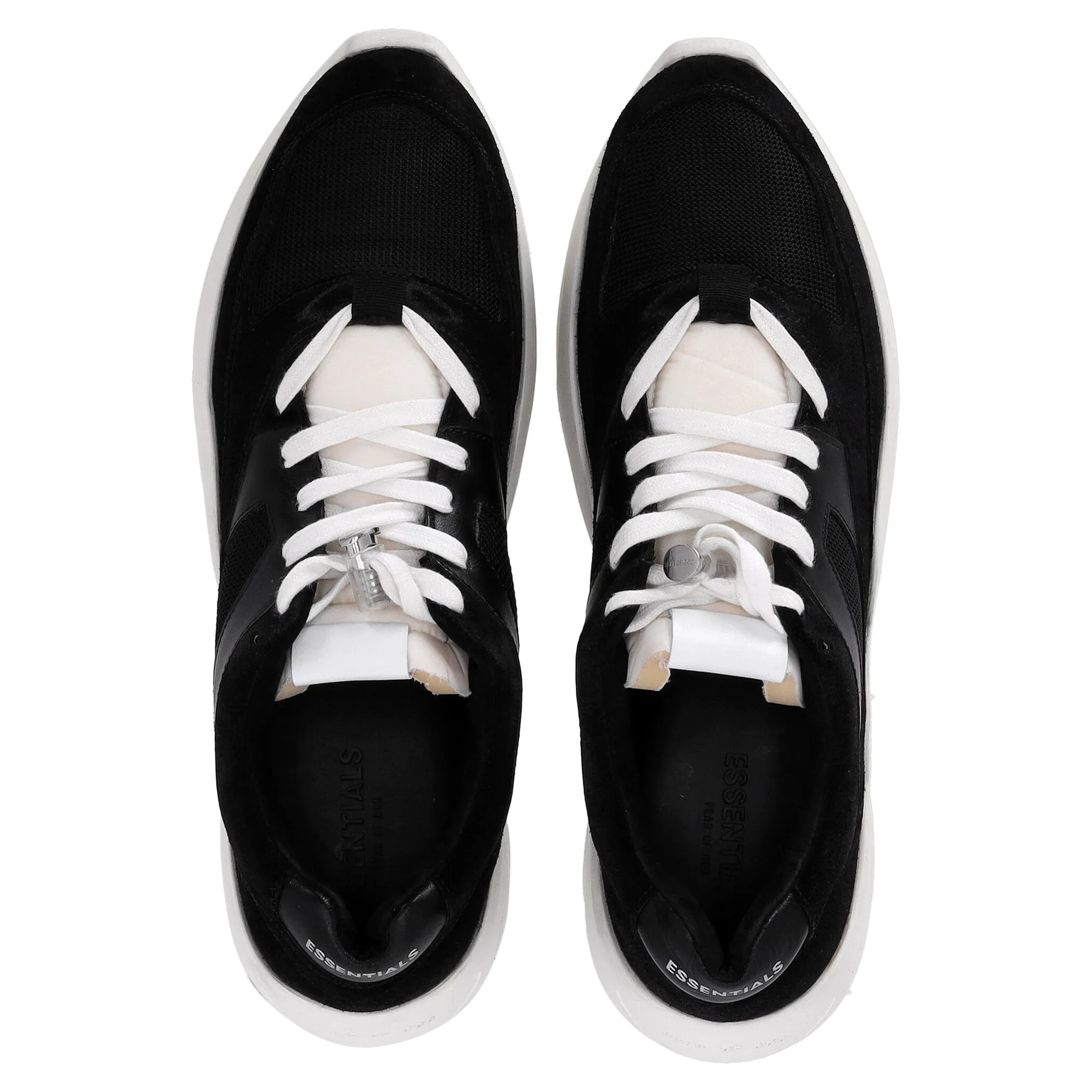 Fear of God Essentials Distance Sneakers in Black Suede