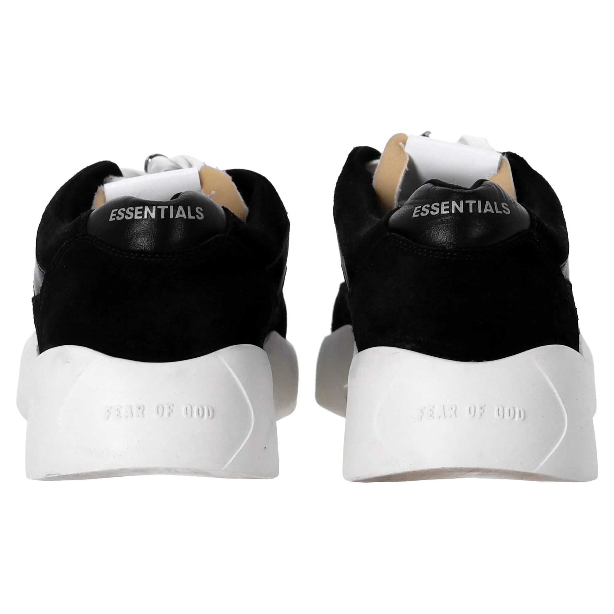 Fear of God Essentials Distance Sneakers in Black Suede