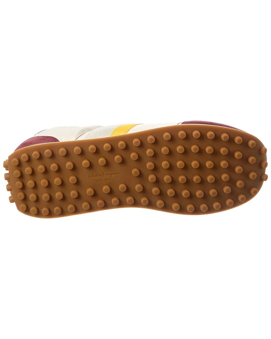 Ferragamo Canvas & Suede Sneaker