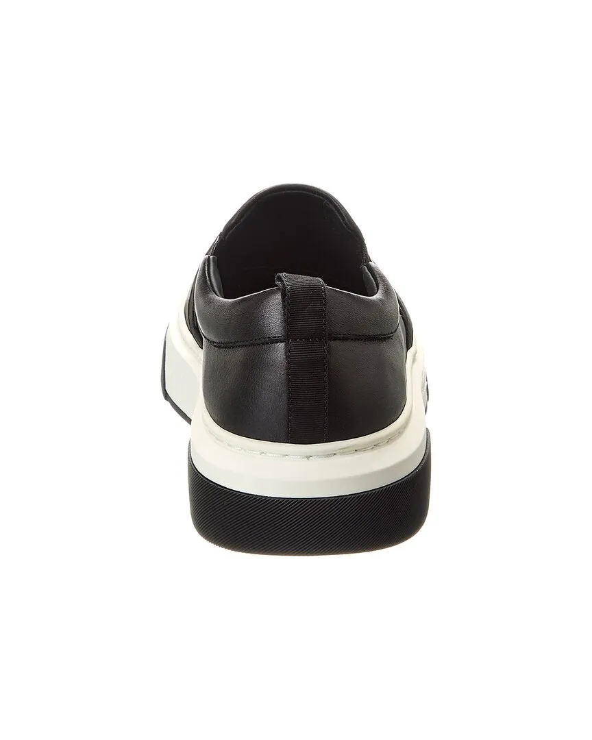 Ferragamo Cassina Saddle Leather Sneaker