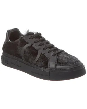Ferragamo Cavallino Haircalf & Leather Sneaker