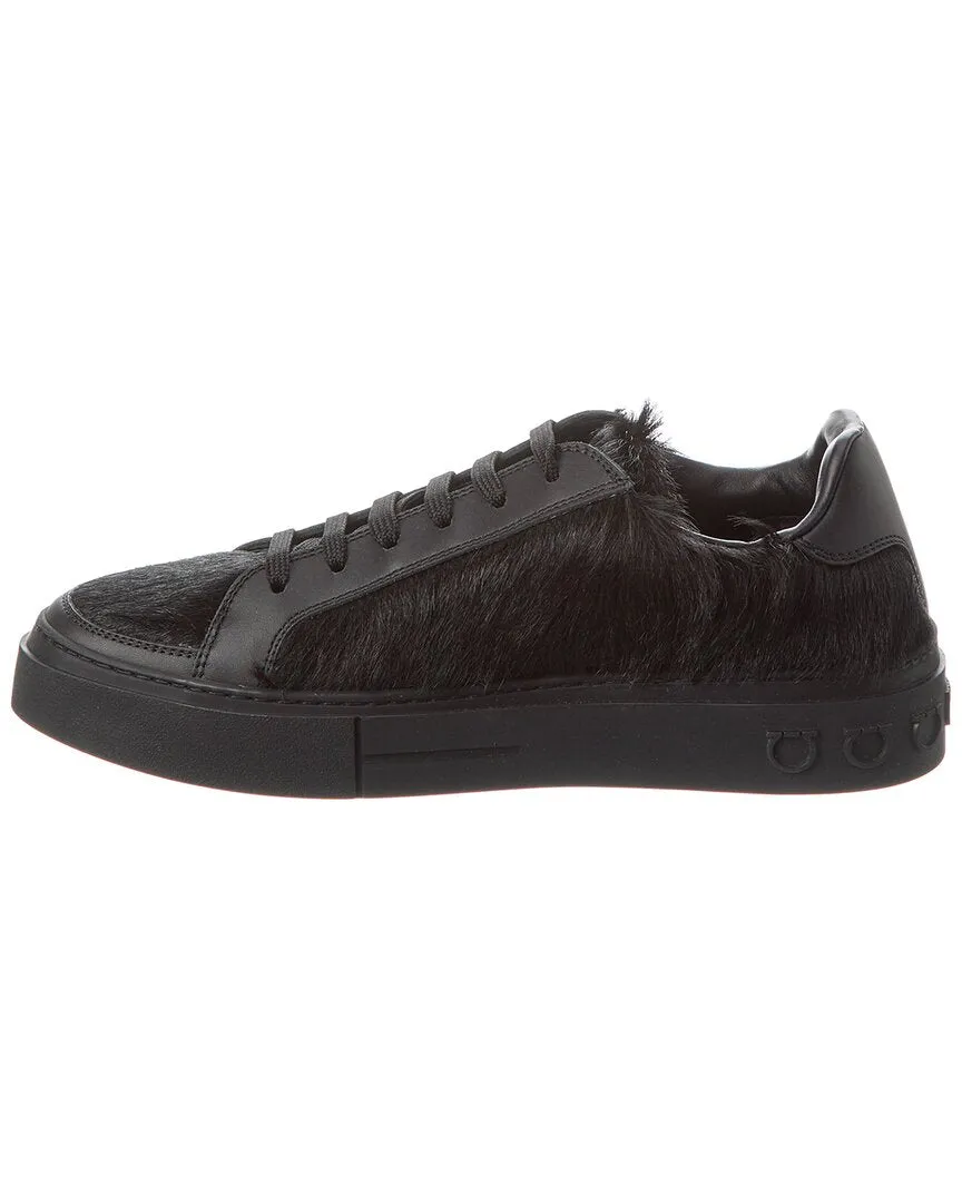 Ferragamo Cavallino Haircalf & Leather Sneaker