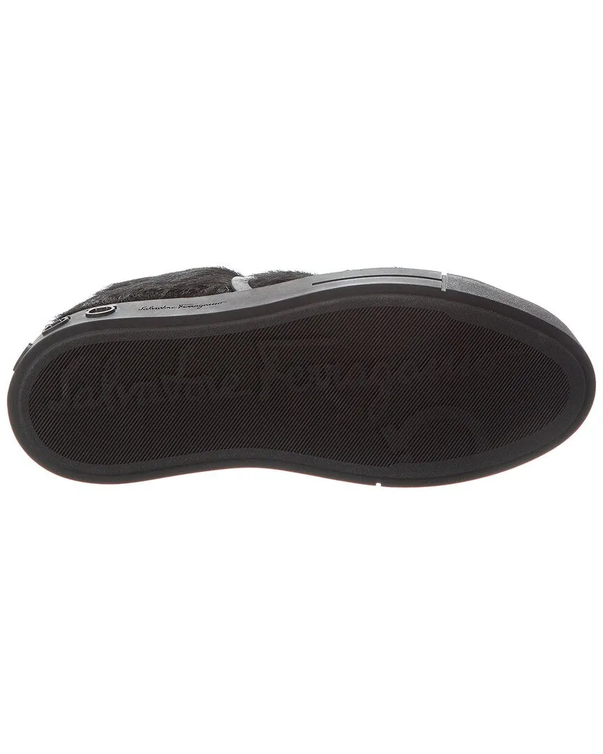 Ferragamo Cavallino Haircalf & Leather Sneaker