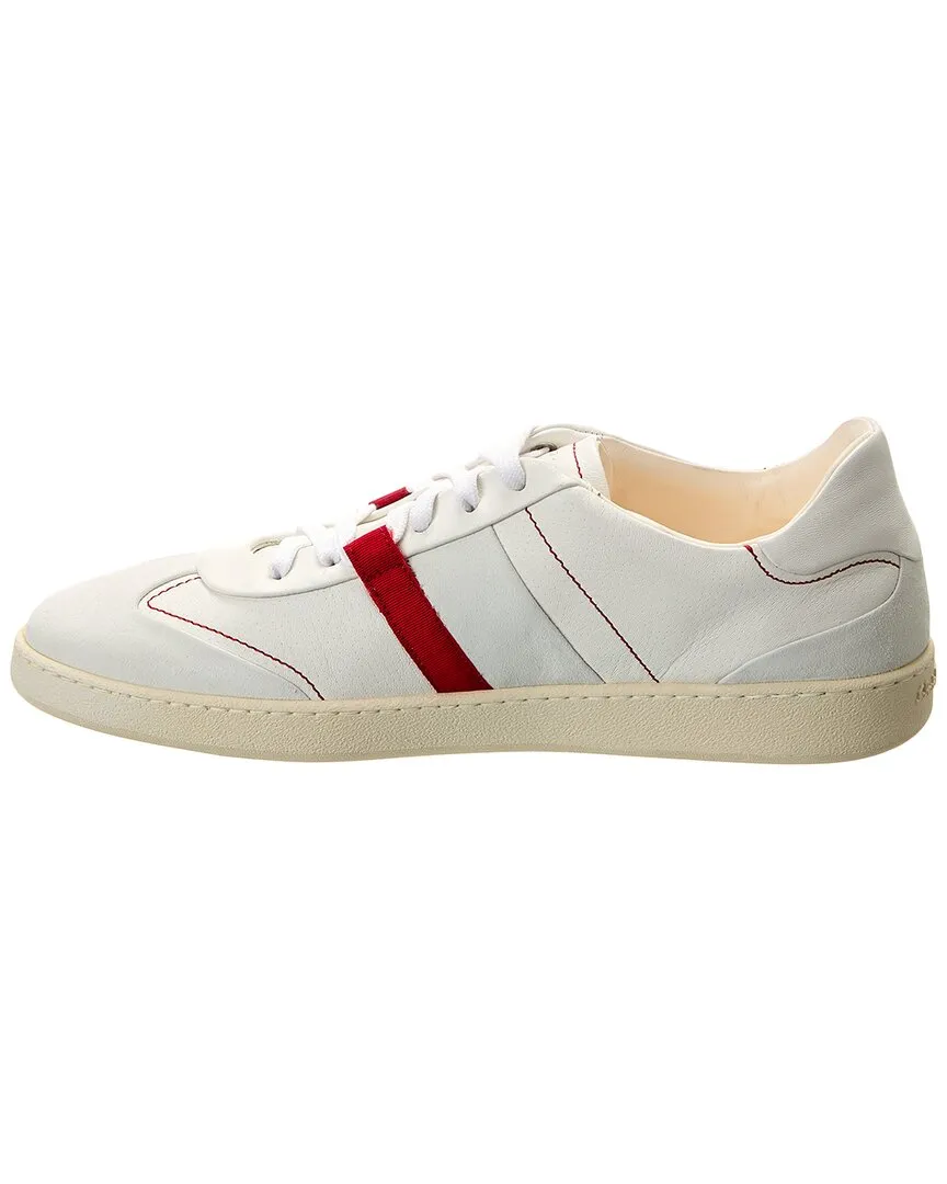 Ferragamo Garda Fresh Suede & Leather Sneaker