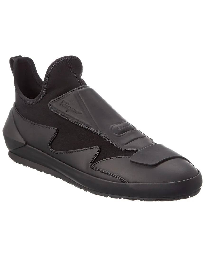 Ferragamo Nile Leather Sneaker