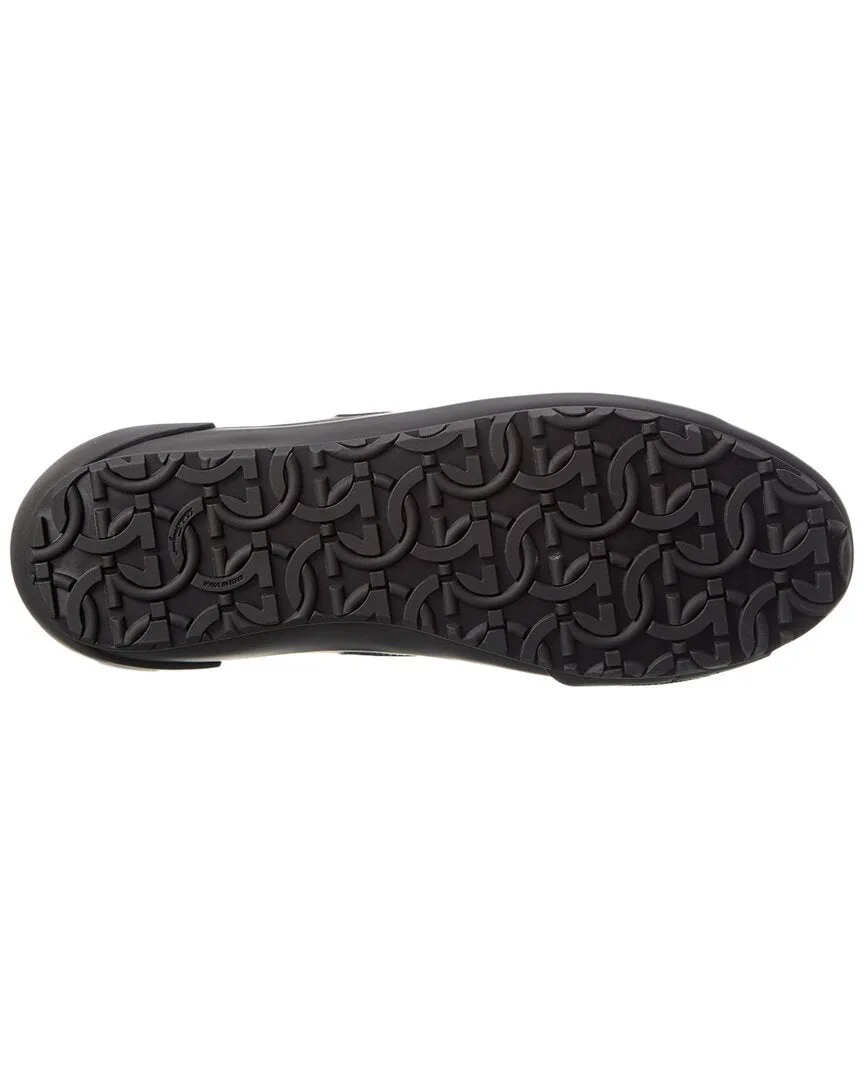 Ferragamo Nile Leather Sneaker