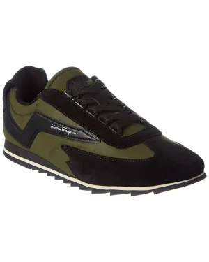 Ferragamo Resort Canvas & Suede Sneaker