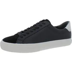 Fulton Mens Leather Low Top Casual and Fashion Sneakers