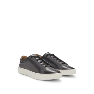 Gary low-top trainers in burnished leather