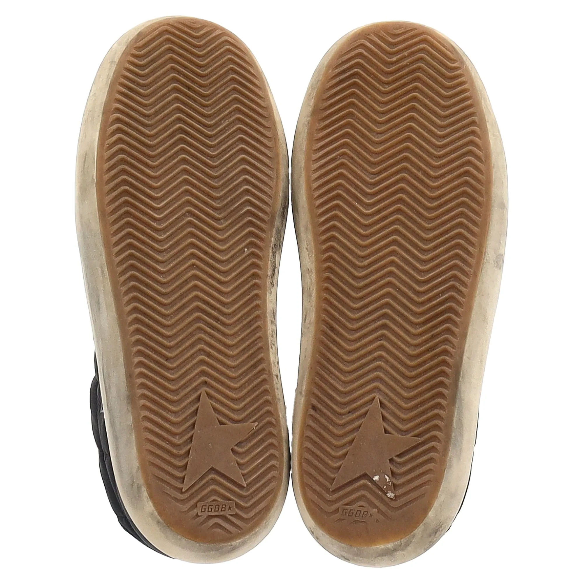 Golden Goose Space Star Sneakers in Black Nylon