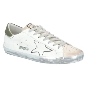 Golden Goose white Super-Star low top leather sneakers