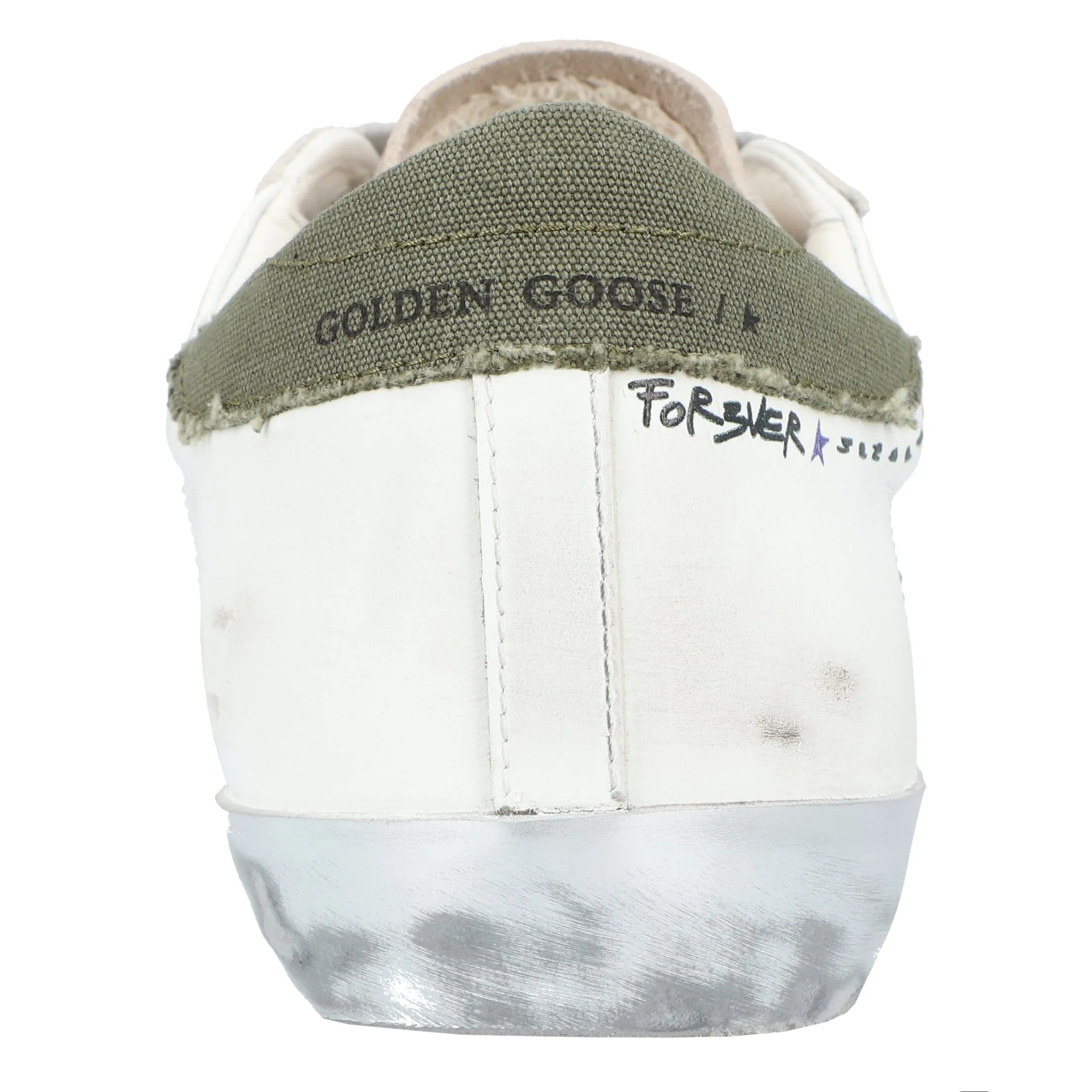 Golden Goose white Super-Star low top leather sneakers