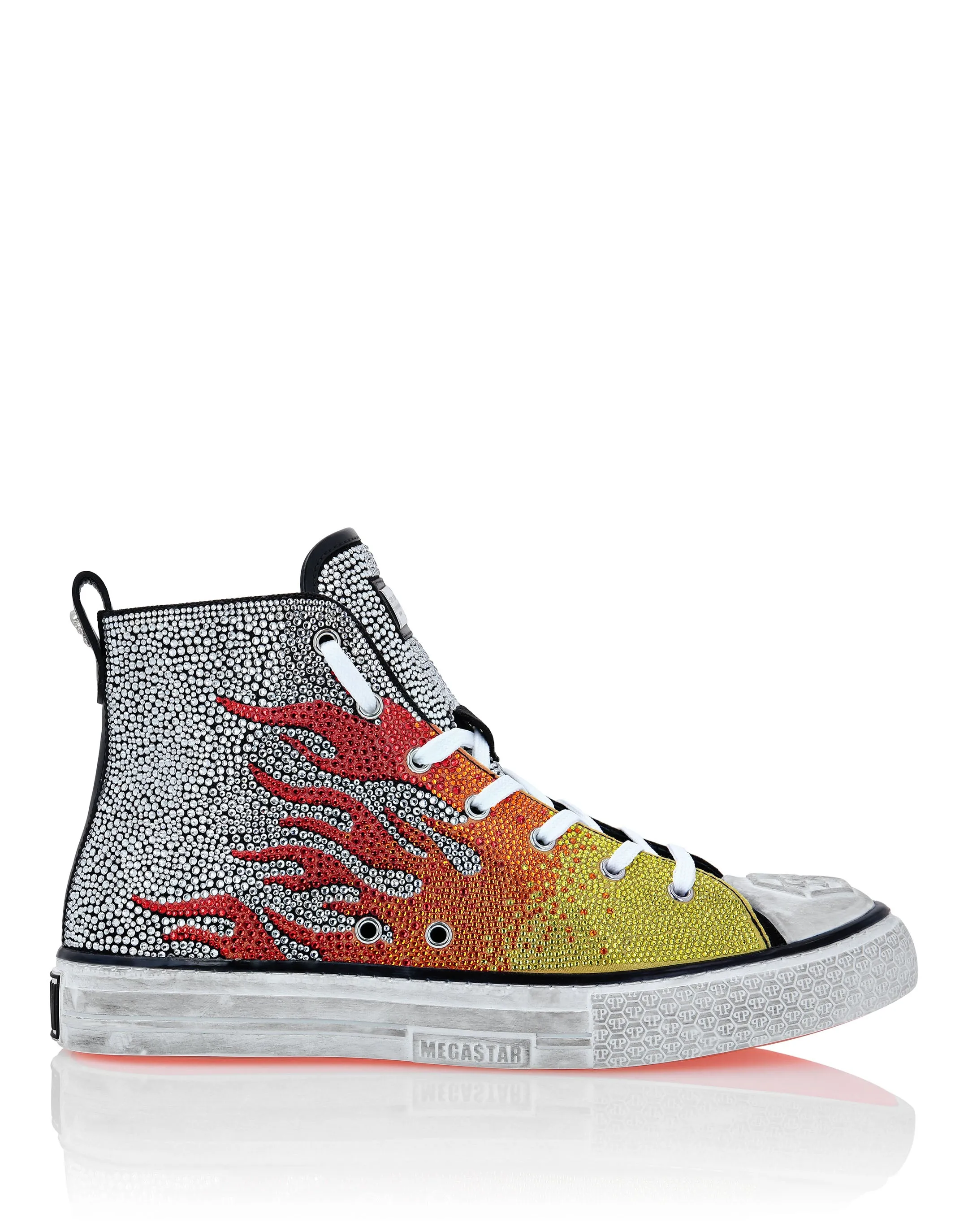 Hi-Top Sneakers Flames Megastar