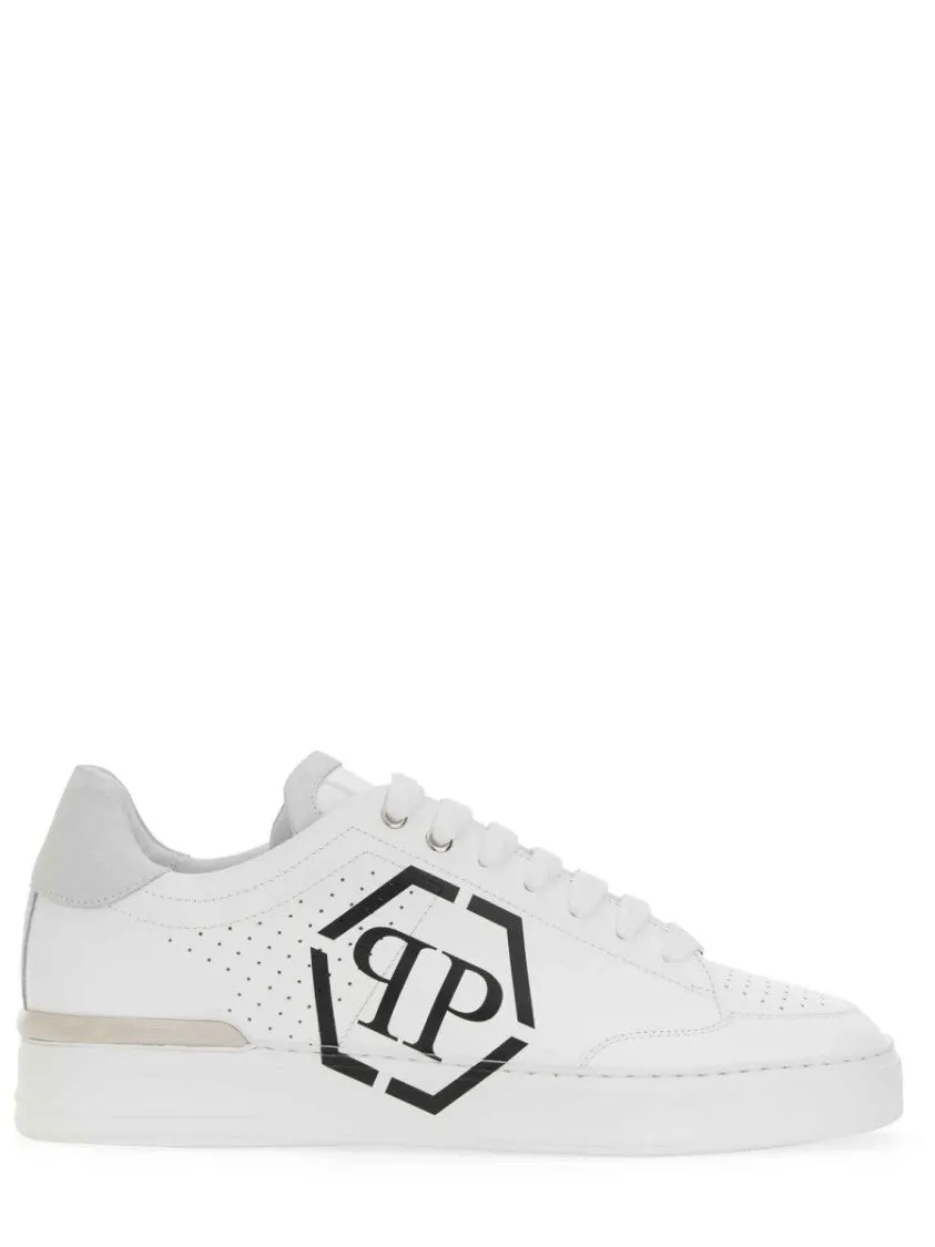 High-Quality Cow Leather Sneakers With Logo