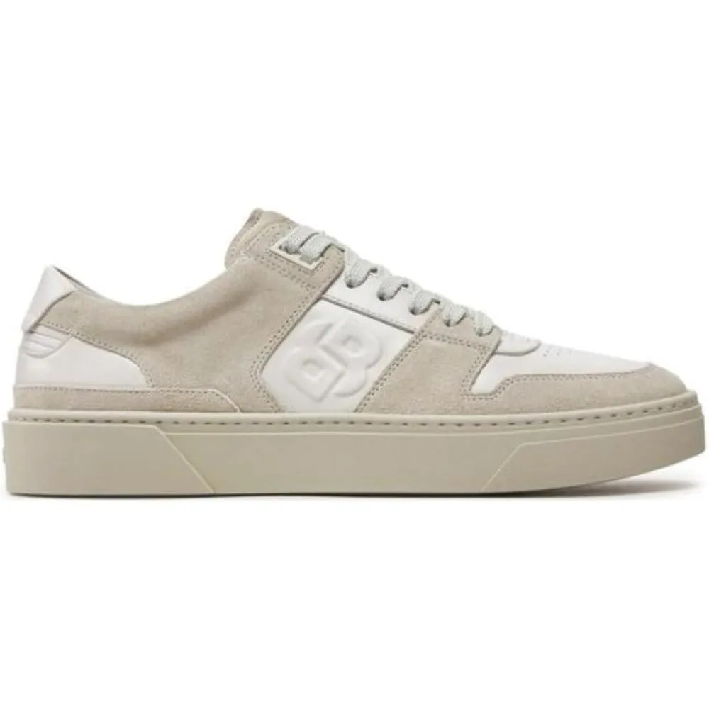 Hugo Boss Men's Gary Suede Leather Tennis Sneakers, Open White