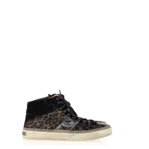 Jimmy Choo Belgravia High-Top Sneakers in Animal Print Suede