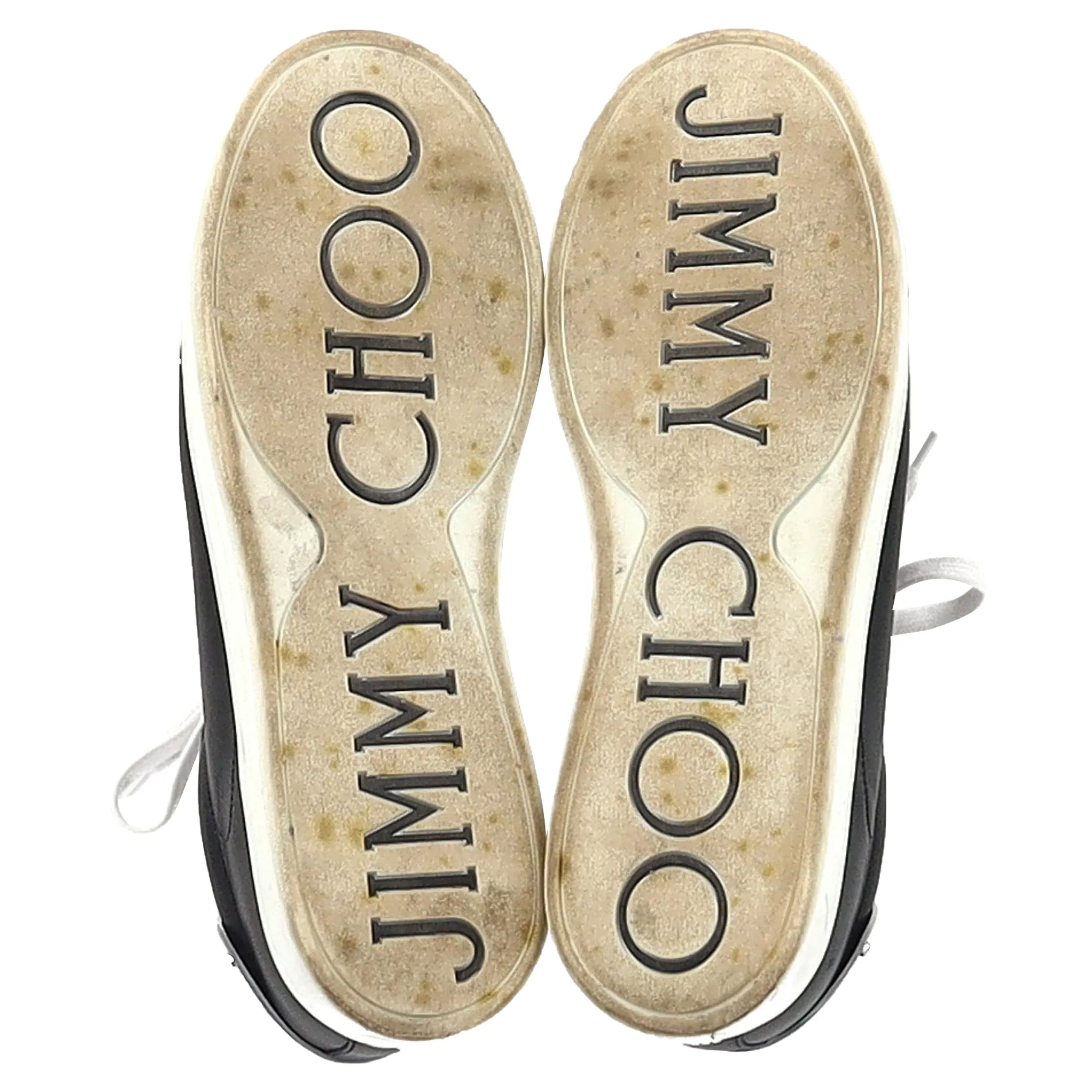 Jimmy Choo Rome Low Top Sneakers in Black Leather