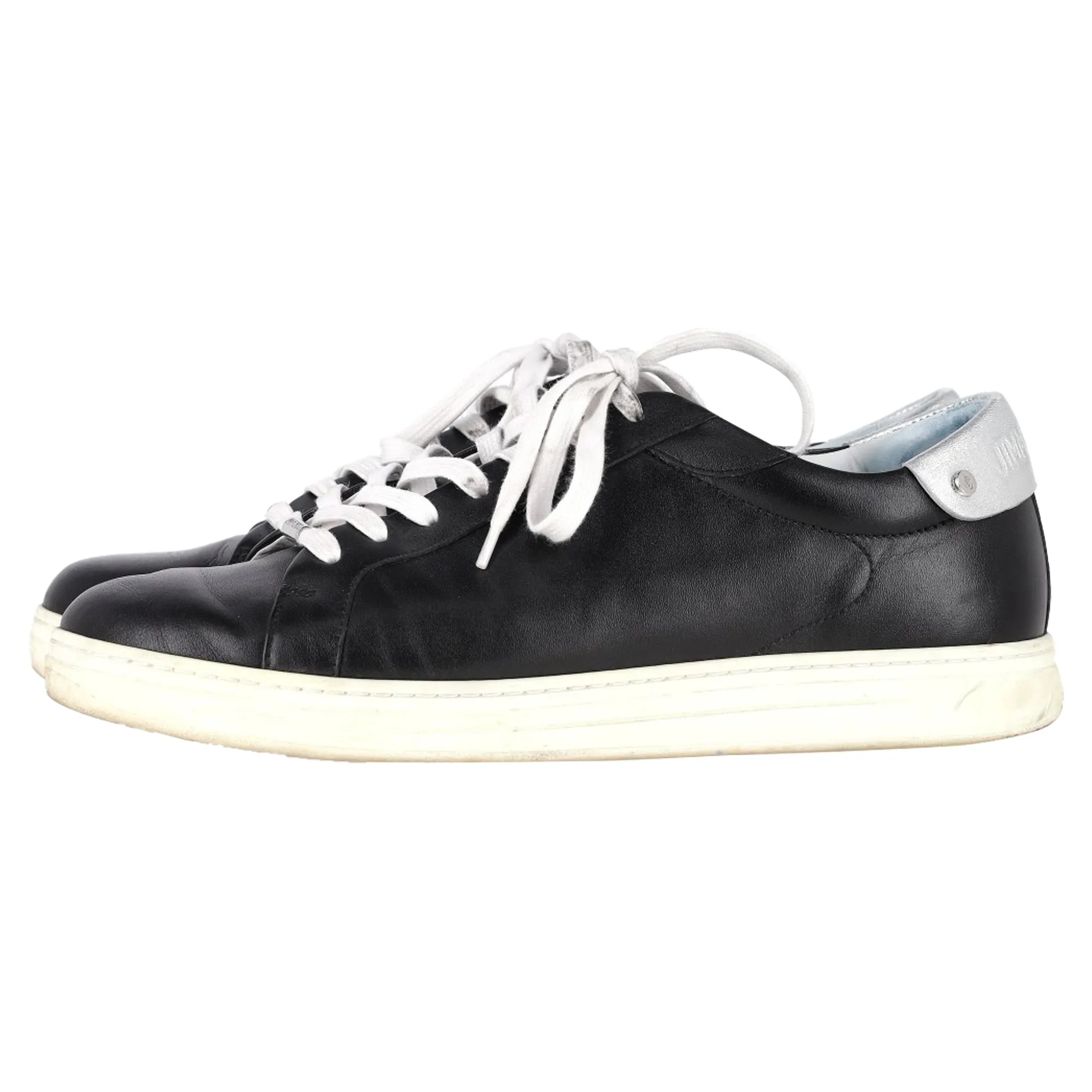 Jimmy Choo Rome Low Top Sneakers in Black Leather