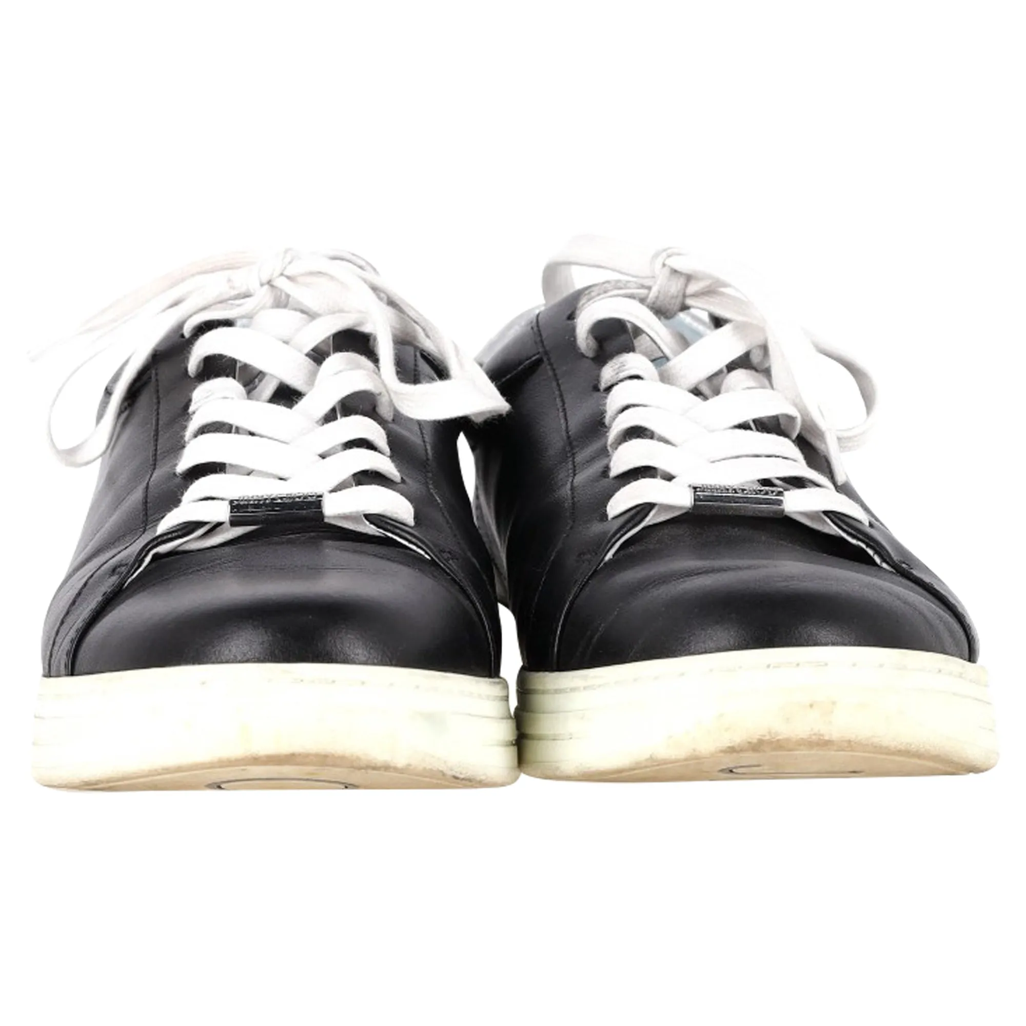 Jimmy Choo Rome Low Top Sneakers in Black Leather