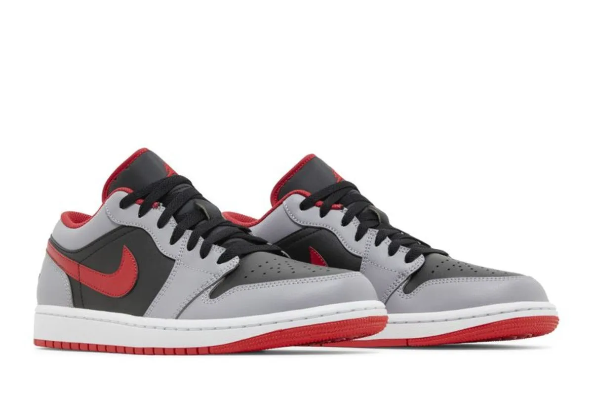 Jordan 1 Low Black Light Smoke Grey Gym Red