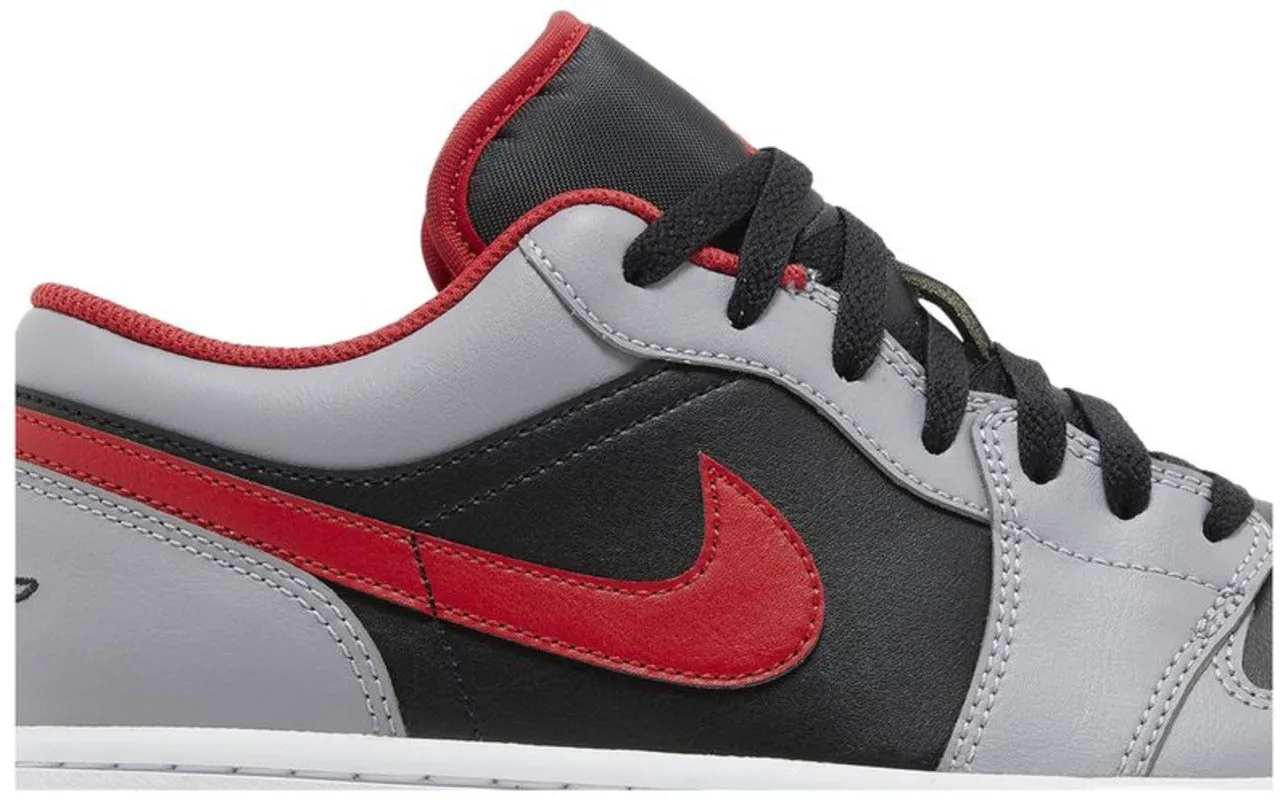 Jordan 1 Low Black Light Smoke Grey Gym Red
