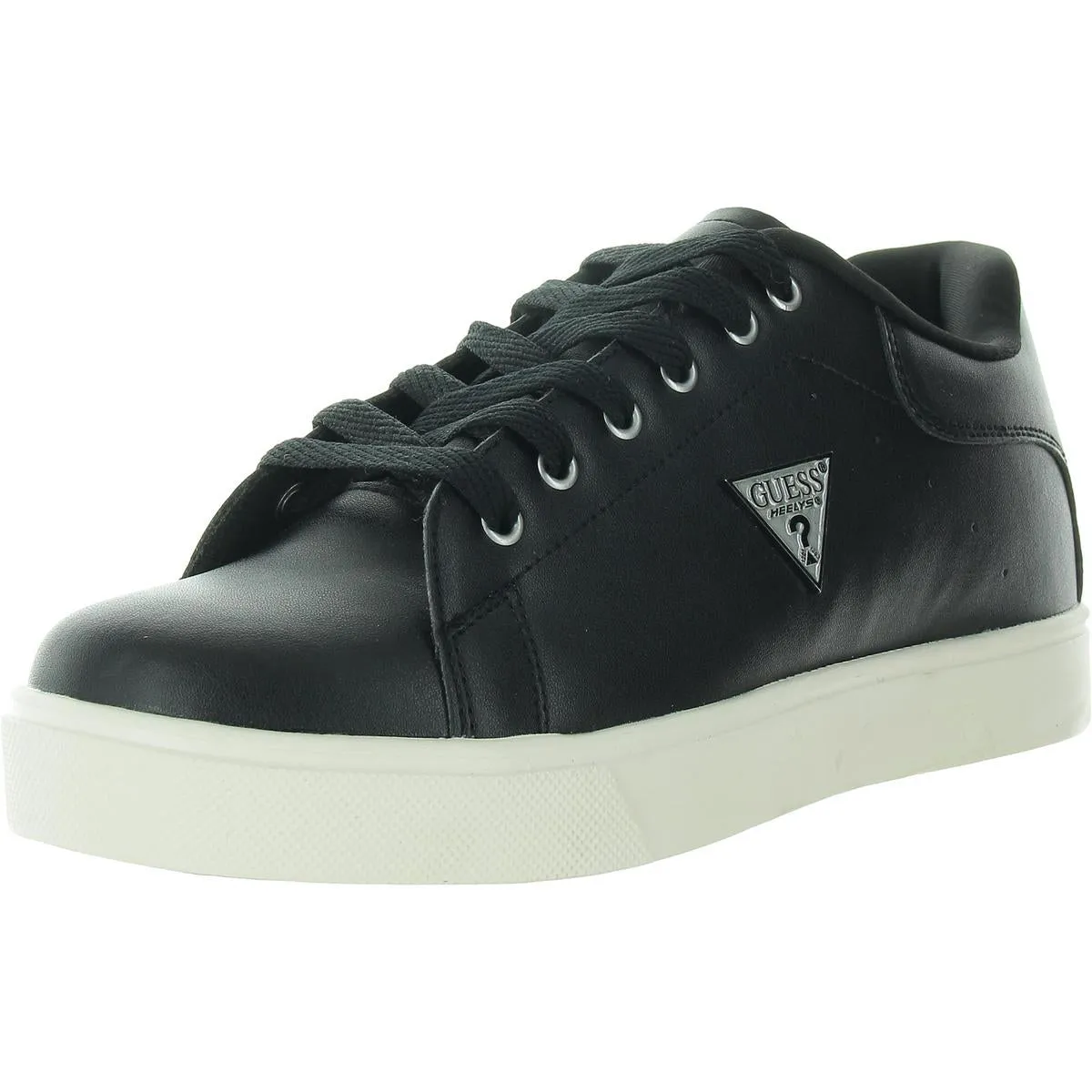 K1Ng Guess Mens Lace-Up Faux Leather Casual And Fashion Sneakers