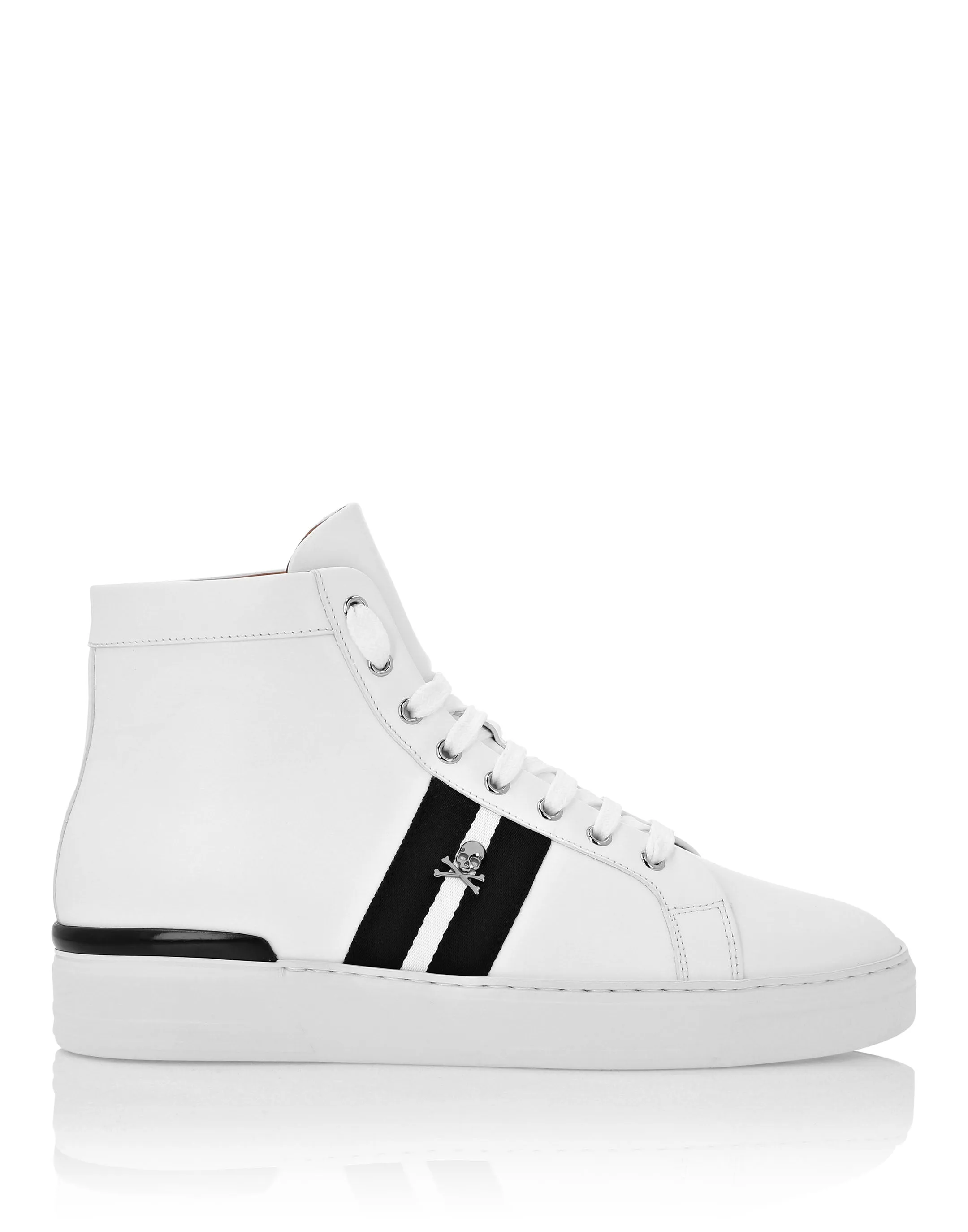 Leather Hi-Top Sneakers Stripes Stripes