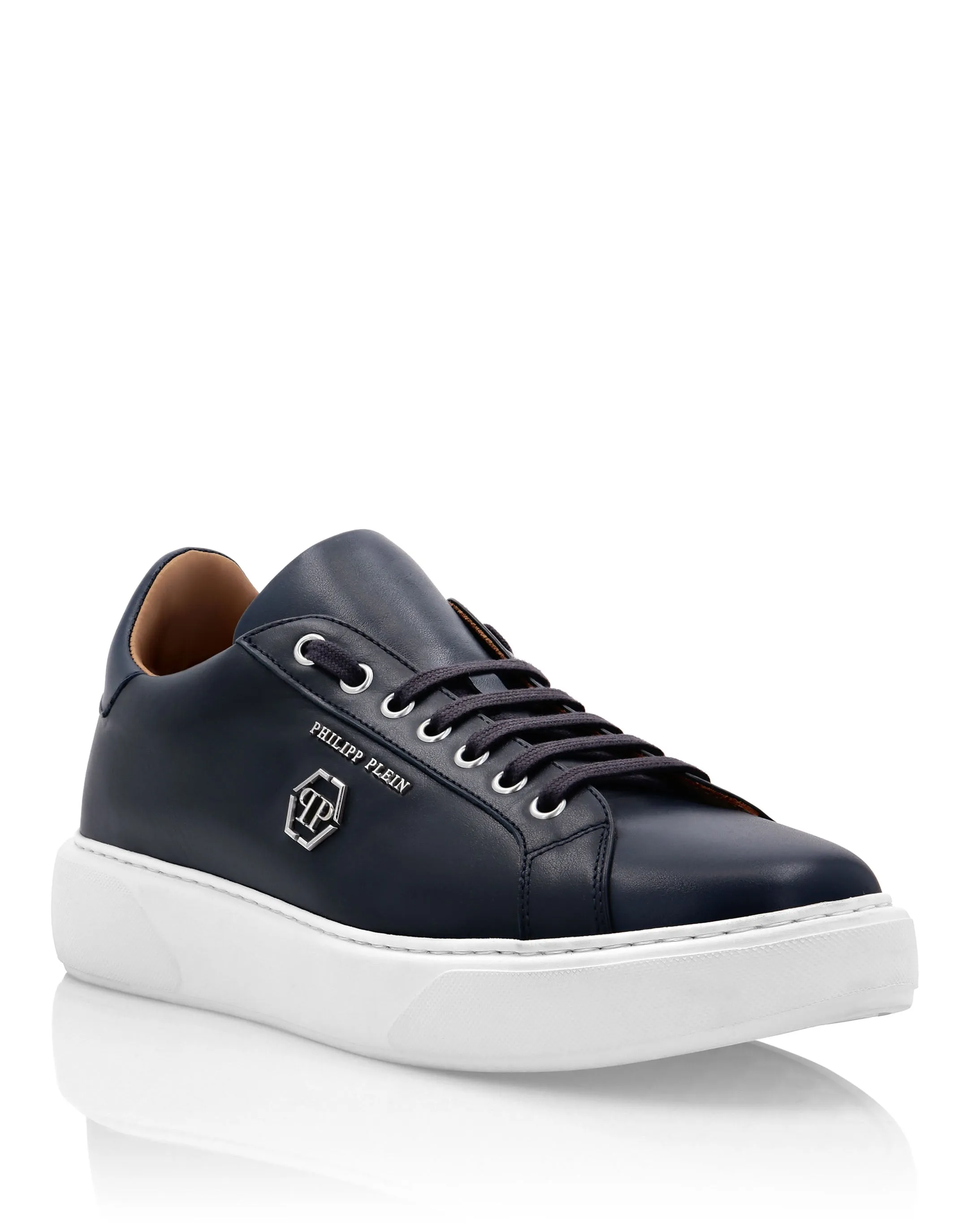Leather Lo-Top Sneakers Hexagon