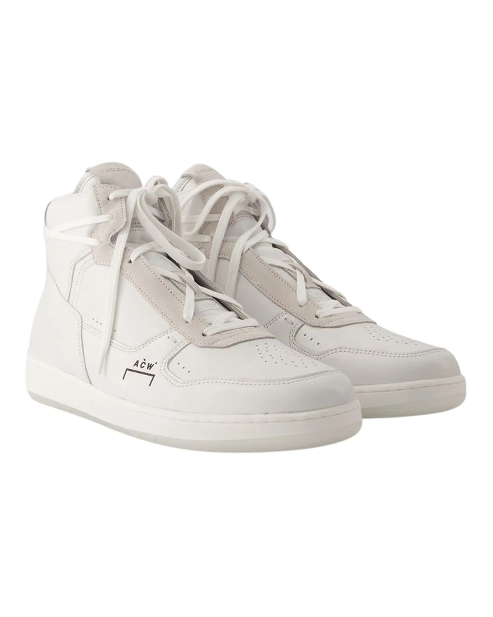 Luol Hi Top Sneakers - A Cold Wall - Leather - White