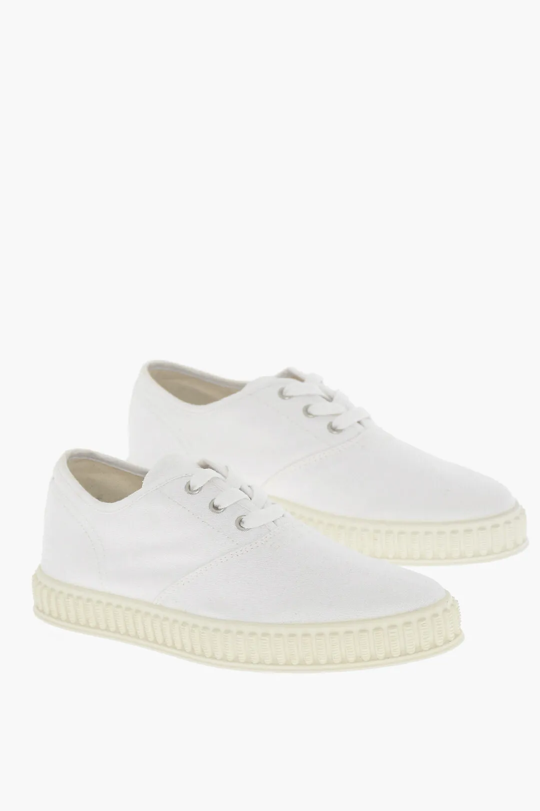 Maison Margiela Mm22 Canvas Low-Top Sneakers With Rubber Sole