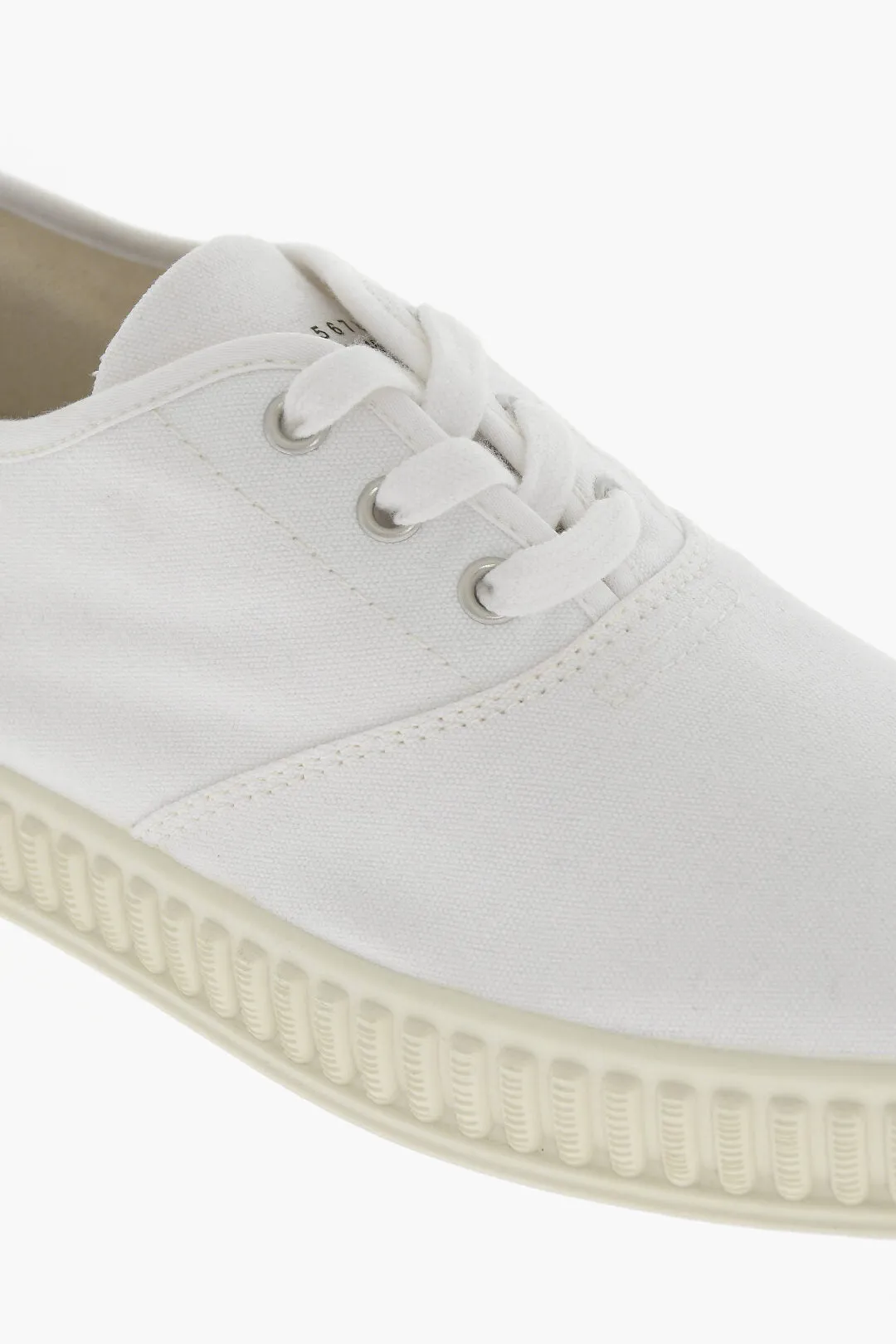 Maison Margiela Mm22 Canvas Low-Top Sneakers With Rubber Sole