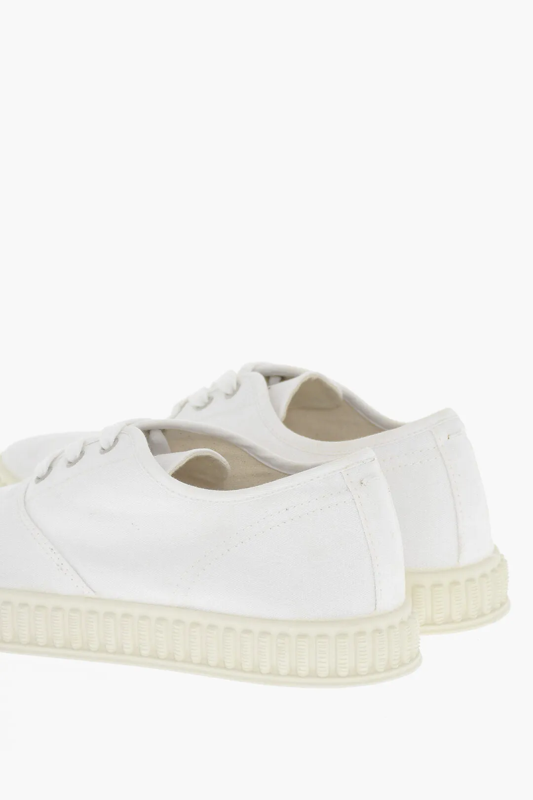 Maison Margiela Mm22 Canvas Low-Top Sneakers With Rubber Sole