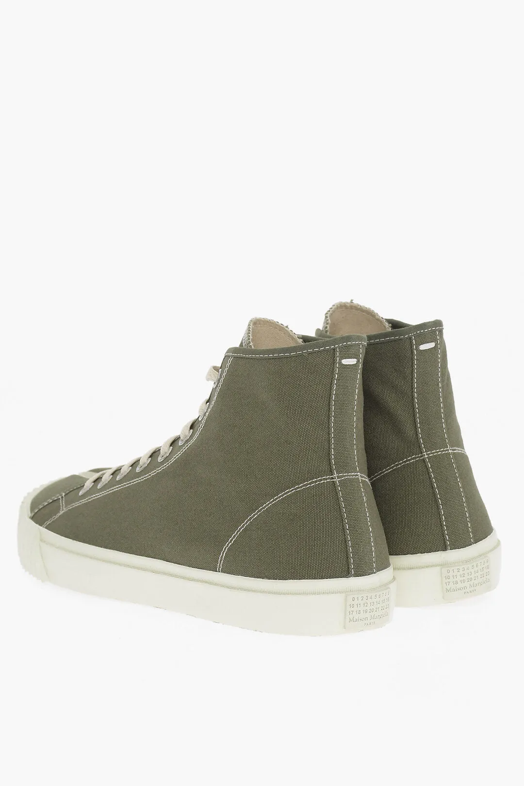 Maison Margiela MM22 Canvas TABI High-Top Sneakers