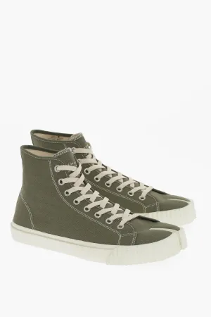 Maison Margiela MM22 Canvas TABI High-Top Sneakers